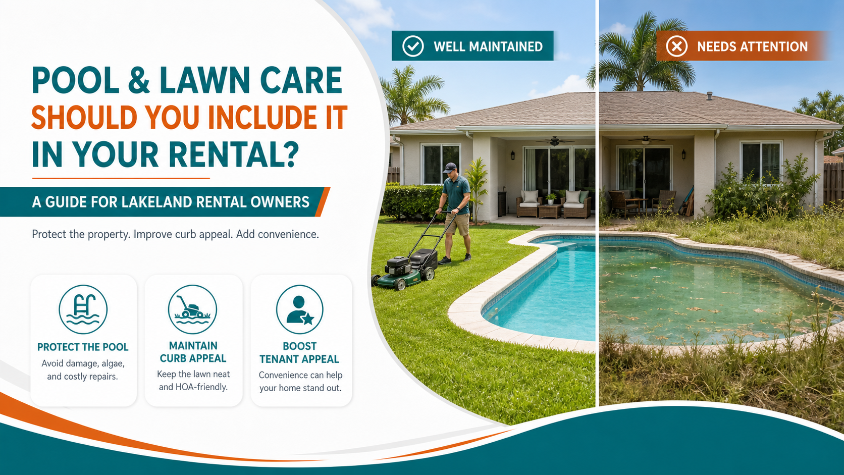 Pool and Lawn Care — Should I Include It in My Rental?