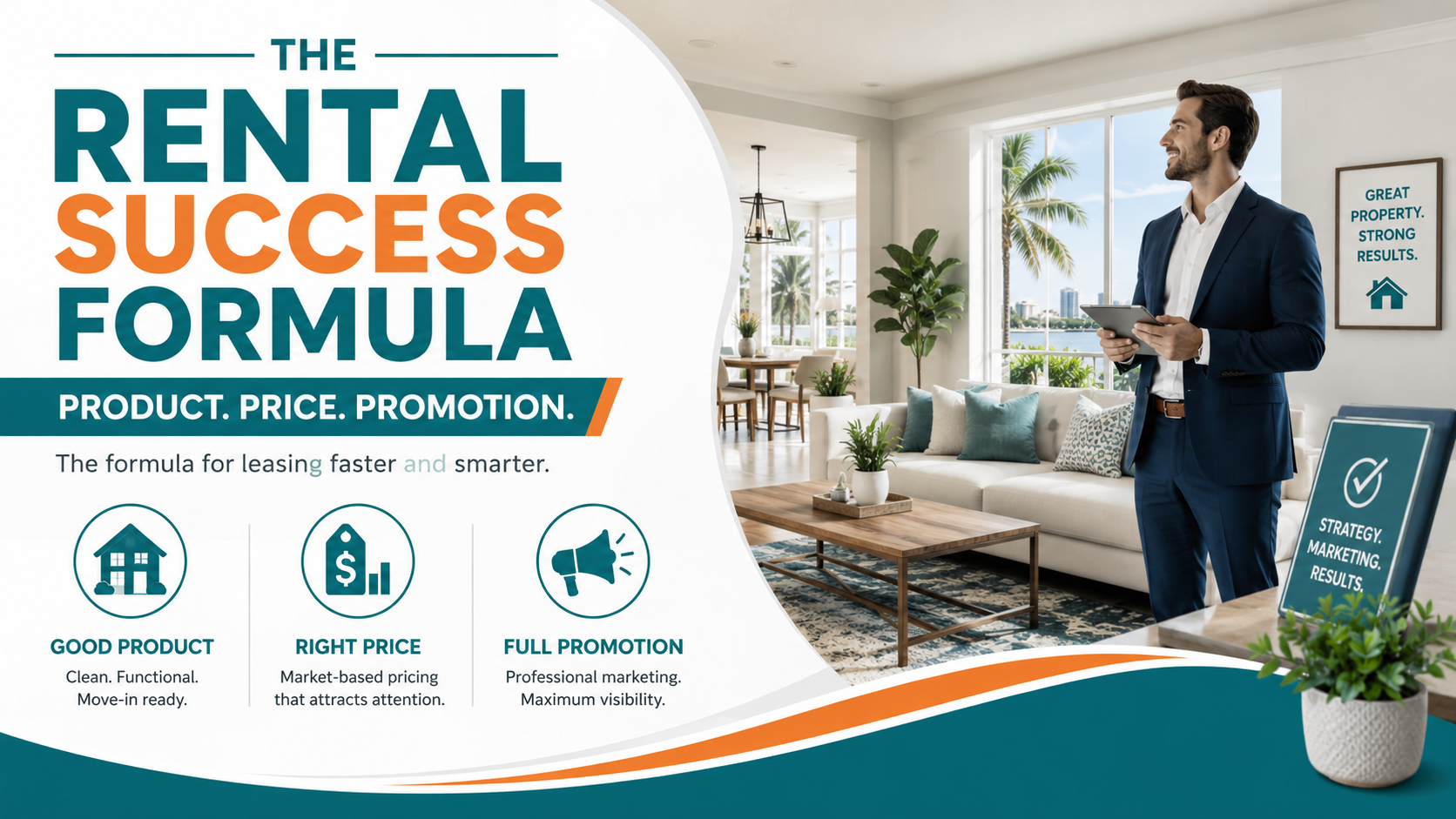 The Rental Success Formula: Product. Price. Promotion.