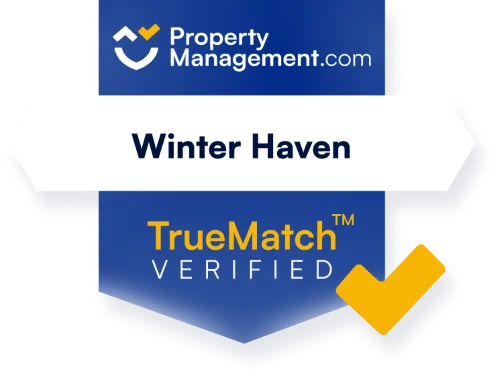 PropertyManagement.com TrueMatch verified badge for Winter Haven, Florida
