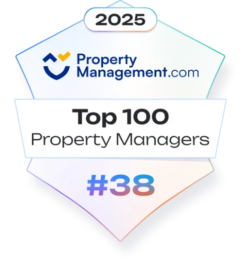 PropertyManagement.com Top 100 Property Managers, number 38 nationally, 2025